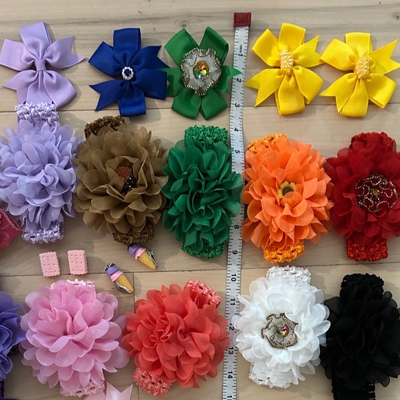 33 Pieces-Kids Hair Bow & Headband Collection NWOT - Picture 6 of 15
